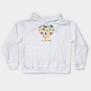 Foodies Foodlove hashtag Kids Hoodie